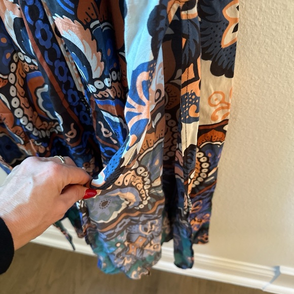 Long dress made in Turquia . Long, flowy, multi-coloured boho maxi dress - Picture 10 of 10